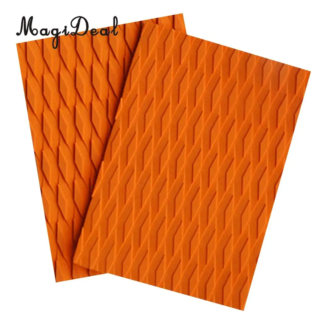 Durable 2 Pieces Premium EVA Surfboard Kiteboard Traction Pad Deck Grip Tail Pad DIY Surf Surfing Water Sports Accessories