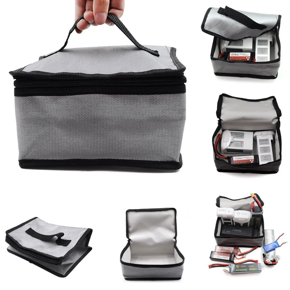 

LiPo Battery Fireproof Safety Bag 20x11x15cm Safe Guard for DJI MAVIC Air Phantom 4 Advanced Phantom 4 pro plus phantom 3 se