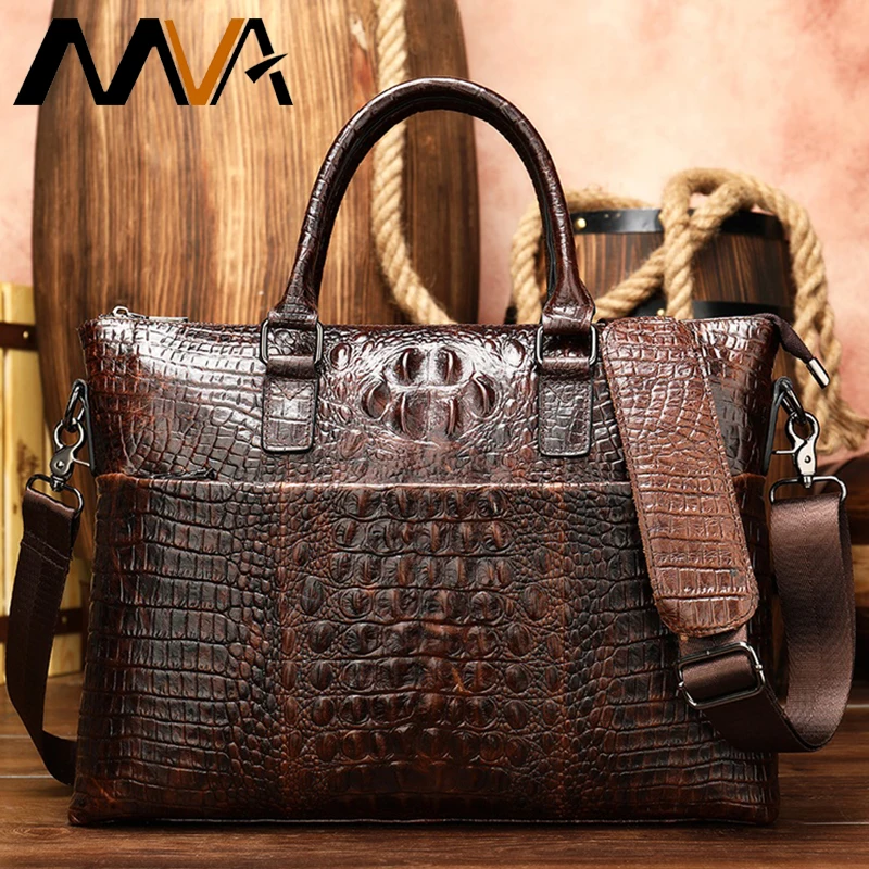 

men’s briefcase genuine leather bag men laptop business briefcase male man computer laptop bags for men briefcases handbag 8854