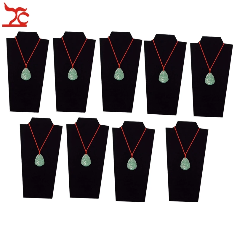 

20PCS Black Velvet Foldable Jewelry Necklace Pendant Display Stand Easel 8 1/2" height