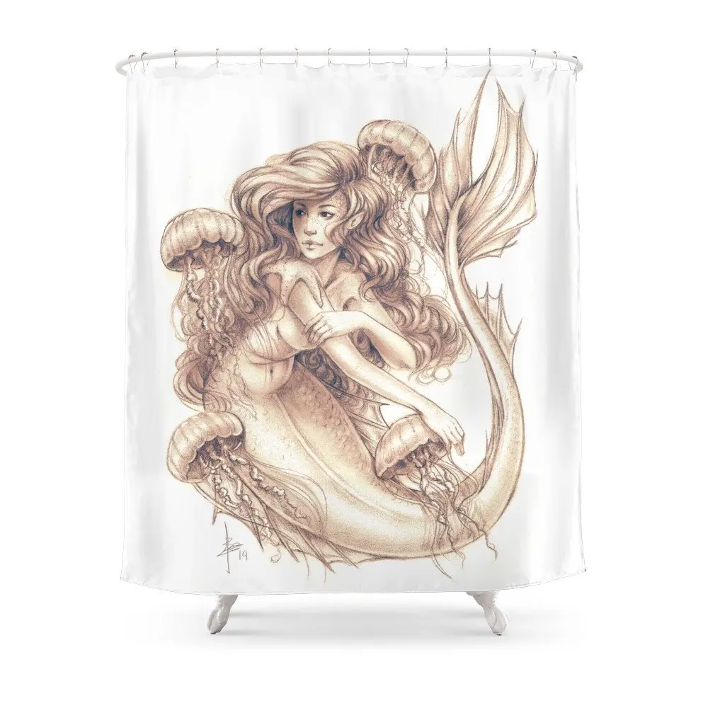Медузы занавески для душа|jellyfish shower curtain|shower curtaincurtains curtains |