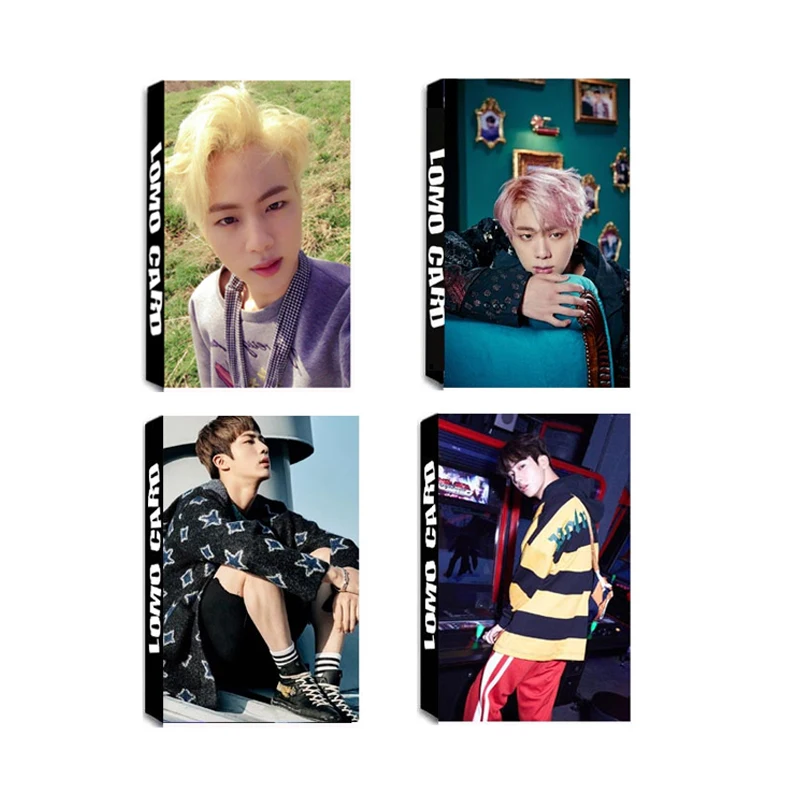 

KPOP Bangtan Boys Album JIN LOMO Cards K-POP New Fashion Self Made Paper Photo Card HD Photocard SUGA JUNGKOOK