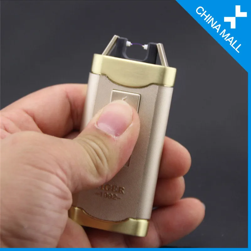 Tiger lighter USB Electronic Lighters Windproof Rechargeable lighter