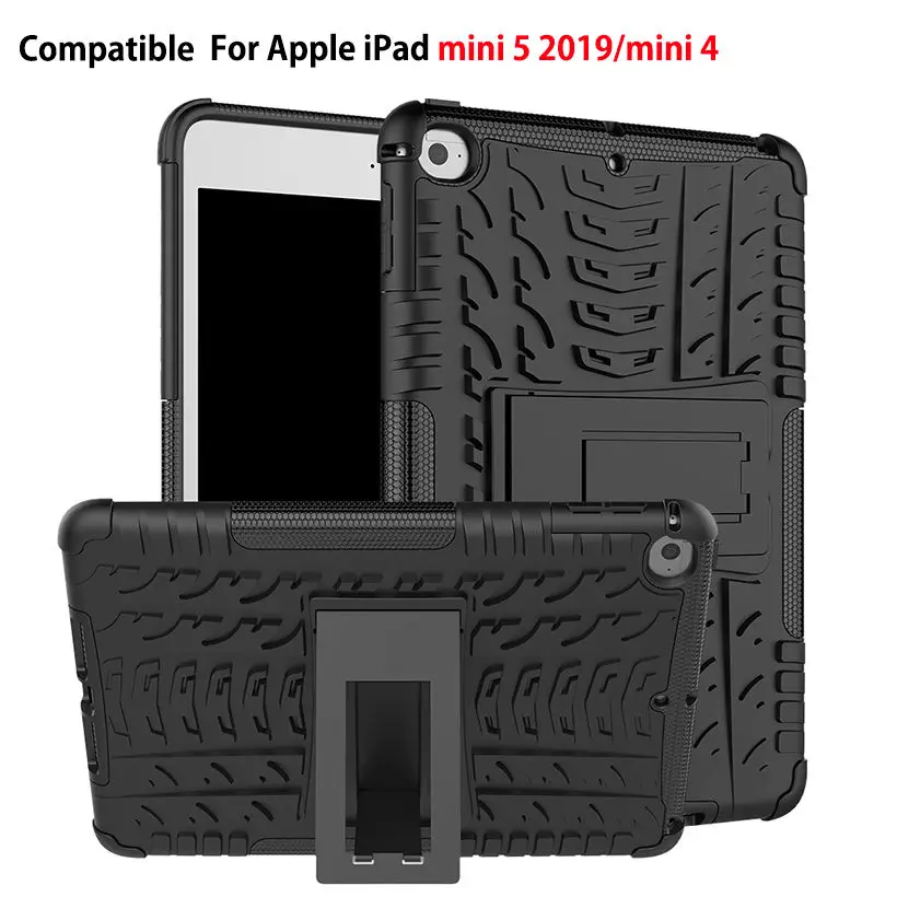 Чехол для iPad mini 4 mini5 mini 5 2019 7,9 "Обложка Heavy Duty 2 в 1 Гибридный Прочный долговечный принципиально Tablet Stand Shell Капа