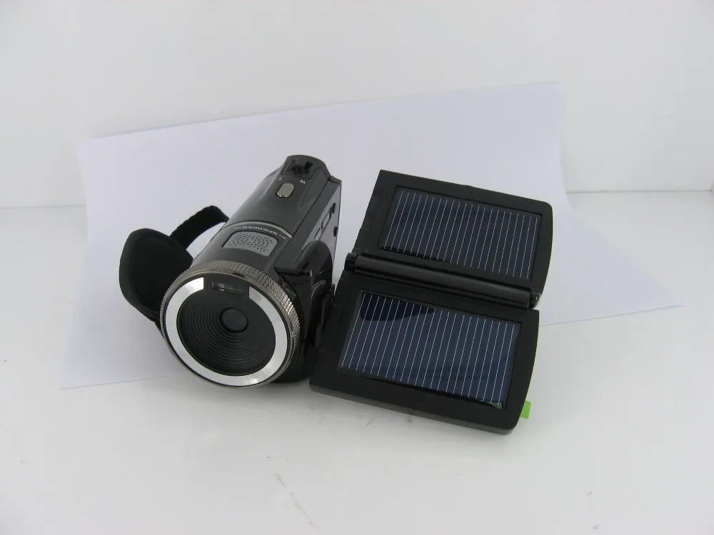 720P hd 12mp Цифровая видеокамера HDV-T92 двойной солнечной зарядки 8X цифровой зум фото камера цифровая видеокамера