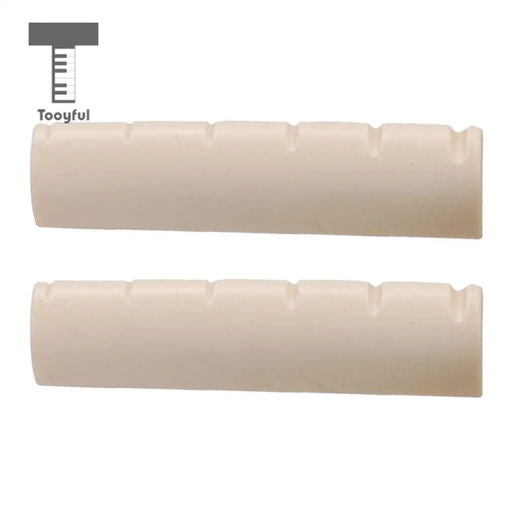 2pcs 6 String Guitar Nut Slotted for Left Handed Acoustic Guitar Parts