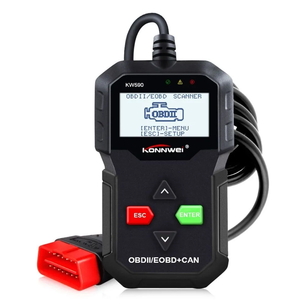 Pаспродажа OBD2 сканер автомобиля диагностический инструмент автомобильной сканера OBD2 EOBD CAN Code Reader Авто сканер двигатель проверьте 12 В Батарея бесплатн...