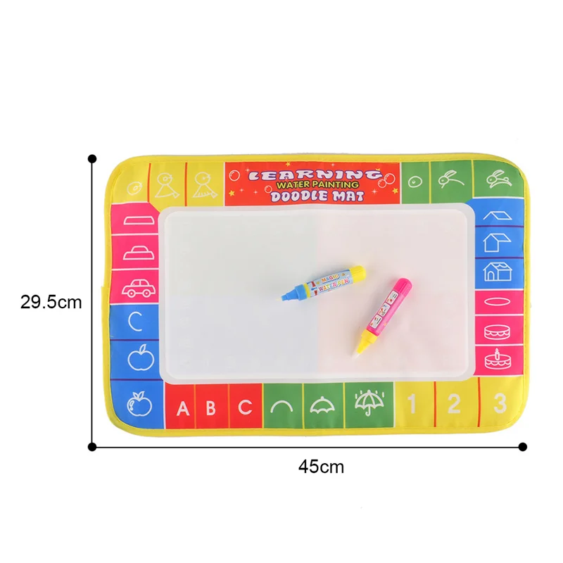 

46*29cm Magical Water Painting Drawing Mat Board Blanket With Two Pens Children Kids Early Childhood Learning Education Toys New