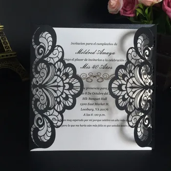 

Laser cut ballet girl dance invitations paper lace custom music birthday invitation cards