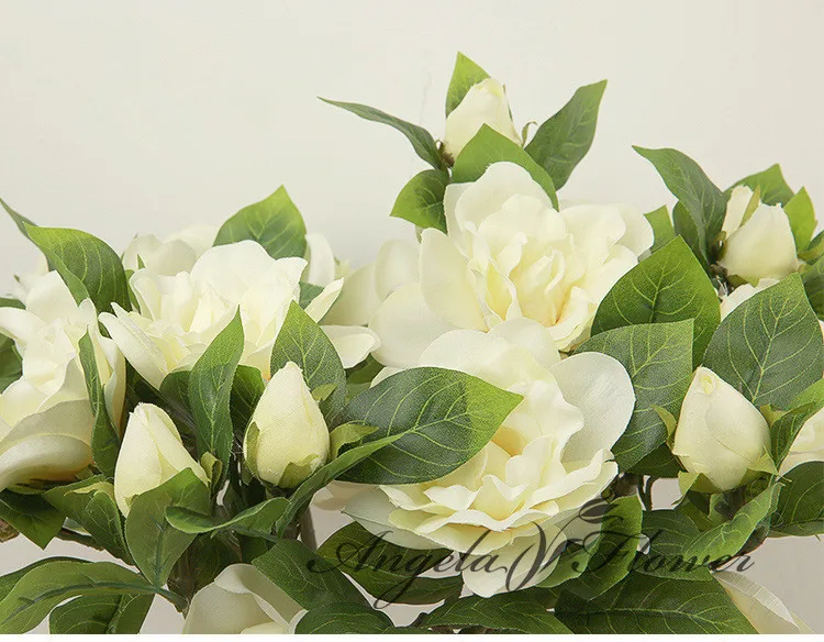 Искусственные цветы для дома, сада, вечерние украшения, Имитация ремесла, цветы Флорес, свадебные искусственные цветы, 4 цвета, 42 см