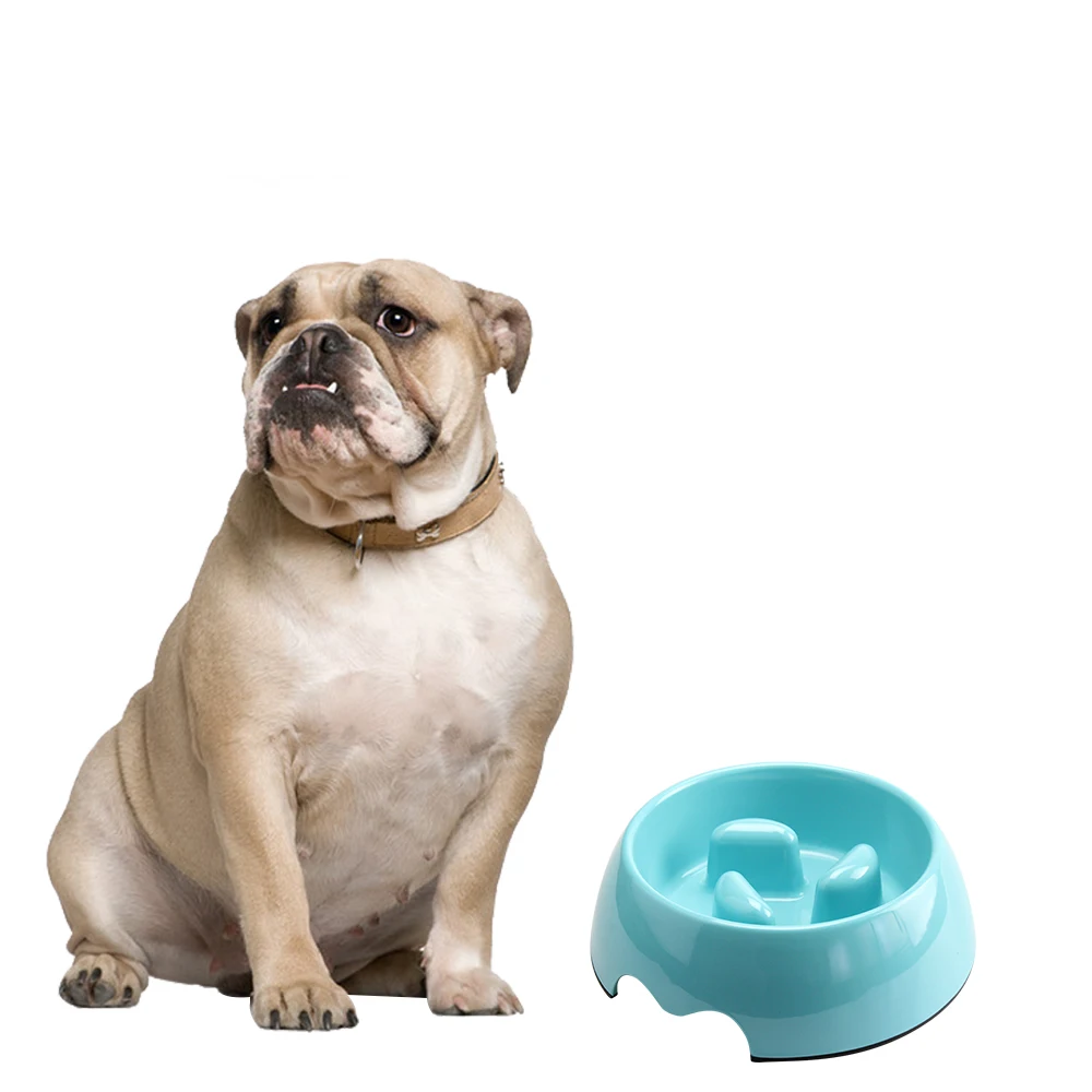 4 Colors Pet Product Melamine Dog Bowl Heatresistant Pets Pot Slow