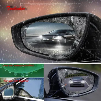 

Tonlinker Car styling 2pcs Rainproof Car Rearview Mirror Film Sticker Anti-fog Protective Film Rain Shield Replacement Stickers