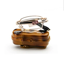 HD. пространство высококлассный бренд сплав рамка Анти-усталость хрустальные линзы складные очки для чтения для женщин и мужчин Складные пресбиопии очки