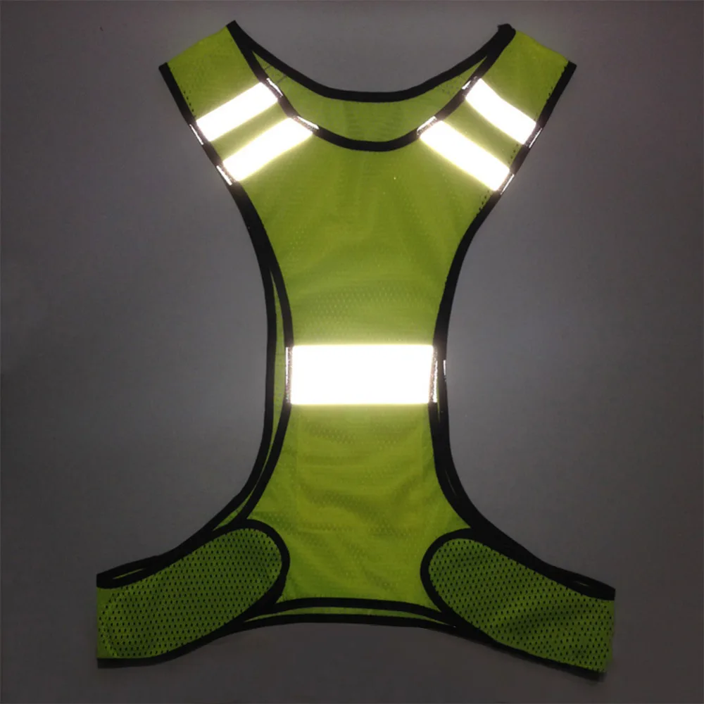 Image High Visibility Reflective Safety Vest Fluorescent Security Clothing Gear Supplies for Night Work Running Riding safety jacket
