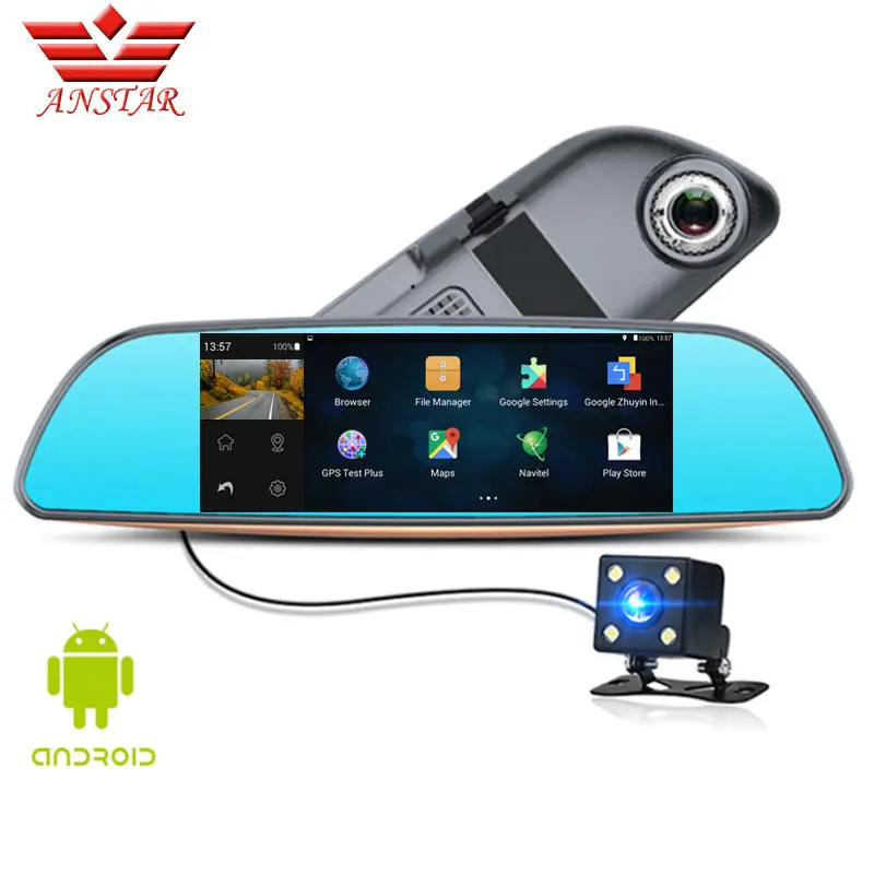 ANSTAR 3g Автомобильный DVR камера Dash Cam 6 86 &quotвидео заднего вида зеркало двойной