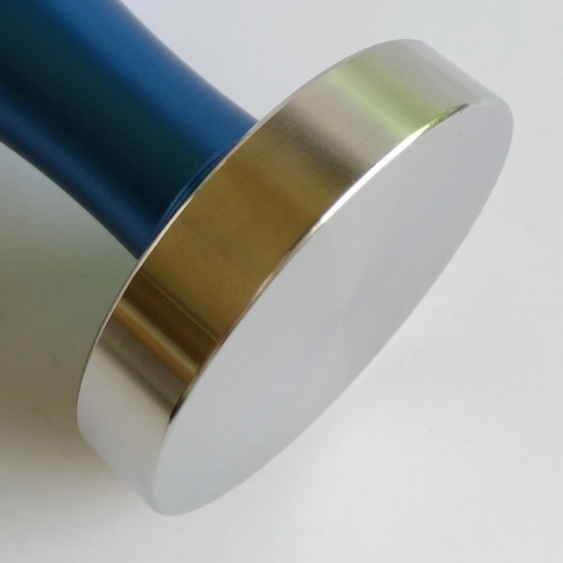 Preise Espresso Kaffee Tamper Blau Kaffee Tamper Maschine Presse Flachen Basis Barista Zubehör 51mm 57,5mm 58mm