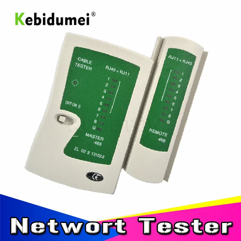 

kebidumei Professional RJ45 Cable lan tester Network Cable Tester RJ45 RJ11 RJ12 CAT5 UTP LAN Cable Tester Networking Tool