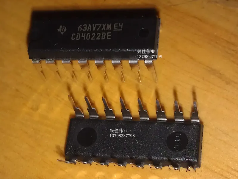 10PCS New CD4022BE DIP16 package binary counter / decoder output logic