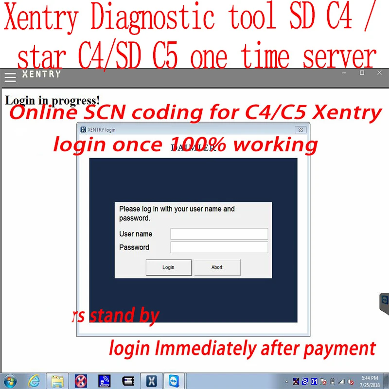 

Xenntry Online SCN Coding for Mer-cedes-Ben-z Diagnostic tool Xenntry Diagnostic tool SD C4 /star c4/SD C5 one time server
