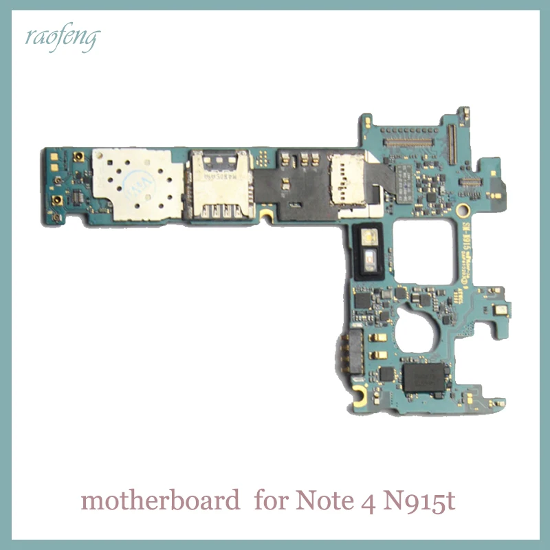 Материнская плата Raofeng для Samsung galaxy Note 4 n915t n915a разблокированная android материнская с