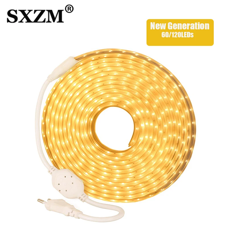 

220V LED Strip 2835 High Safety High Brightness 60/120LED/M LED Light Outdoor Waterproof Flexible LED Strip Light