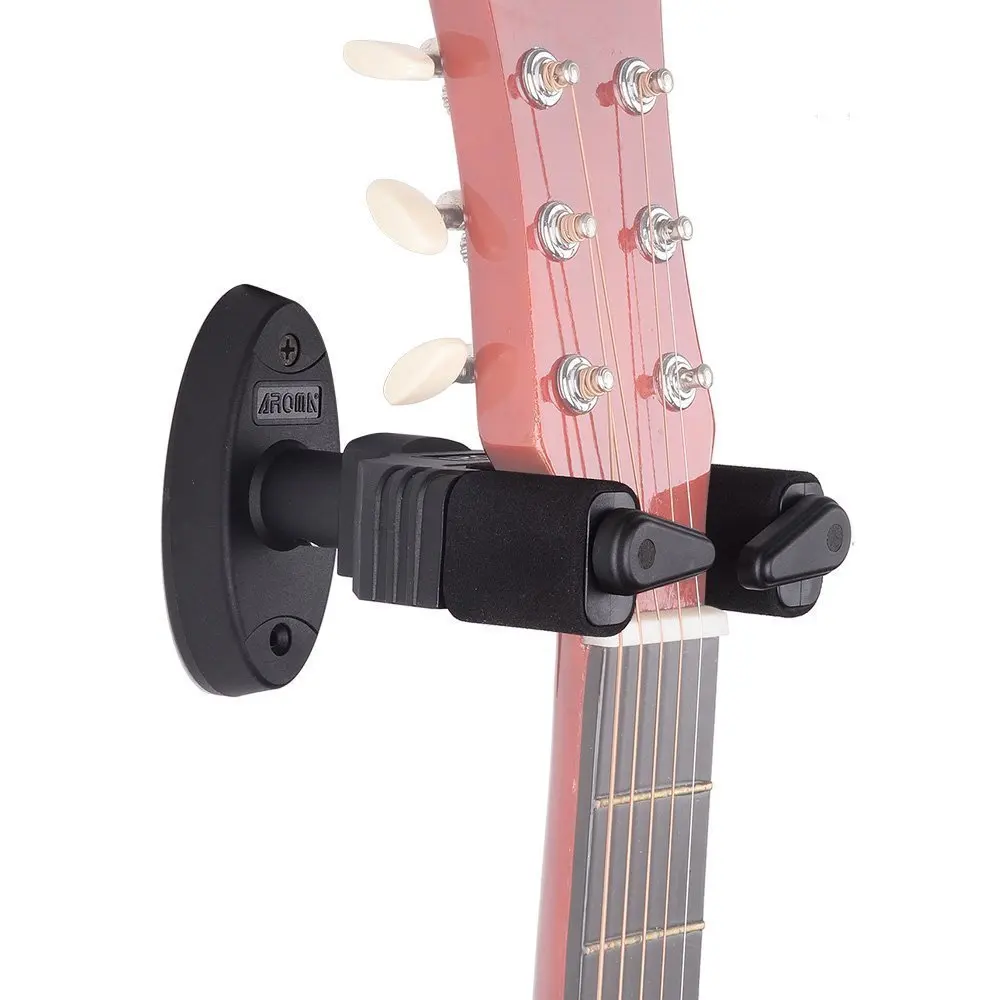 1 Pcs Guitar Hanger,Aroma Auto Lock Rack Hook Holder Wall Mount Bracket