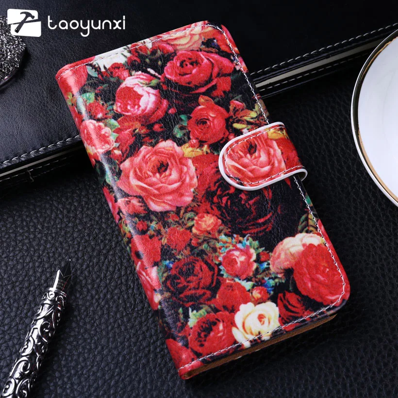 

TAOYUNXI Painted Flip Cases For Alcatel OneTouch Pixi First 4024 4.0 inch OT 4024D 4024X Cases Cover Flip PU Leather TPU Housing