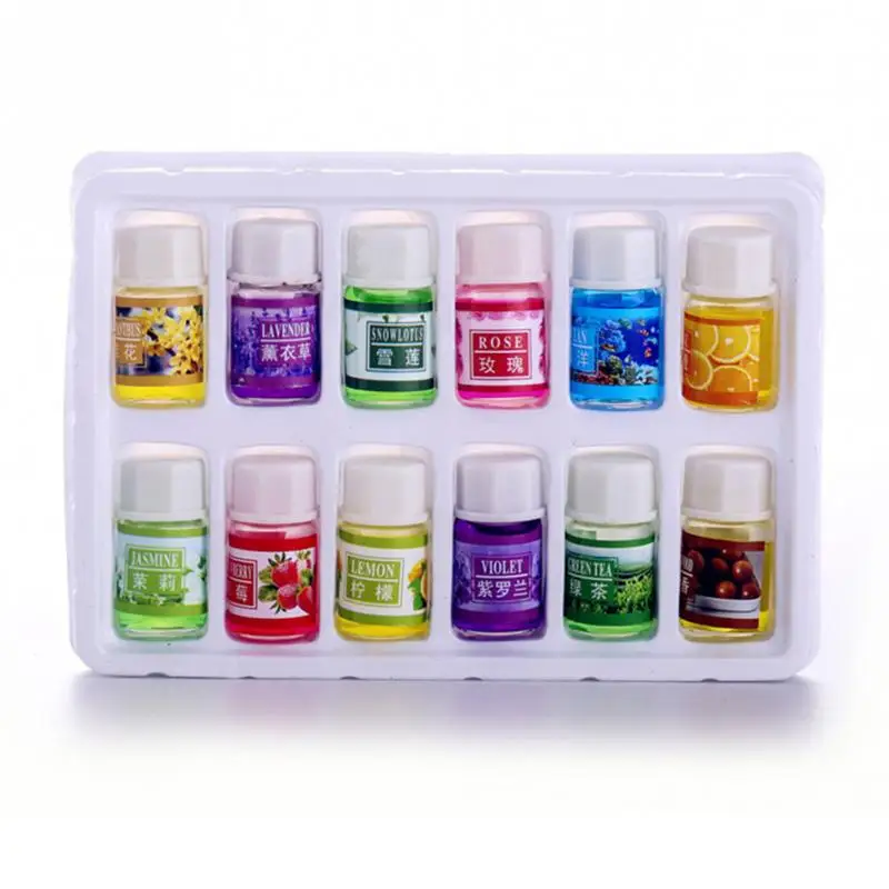 

12pcs/set Car Essential Oils Car Natural Plant Essential Air Humidifier Freshener Water Soluble Perfume Oil CAR-partment