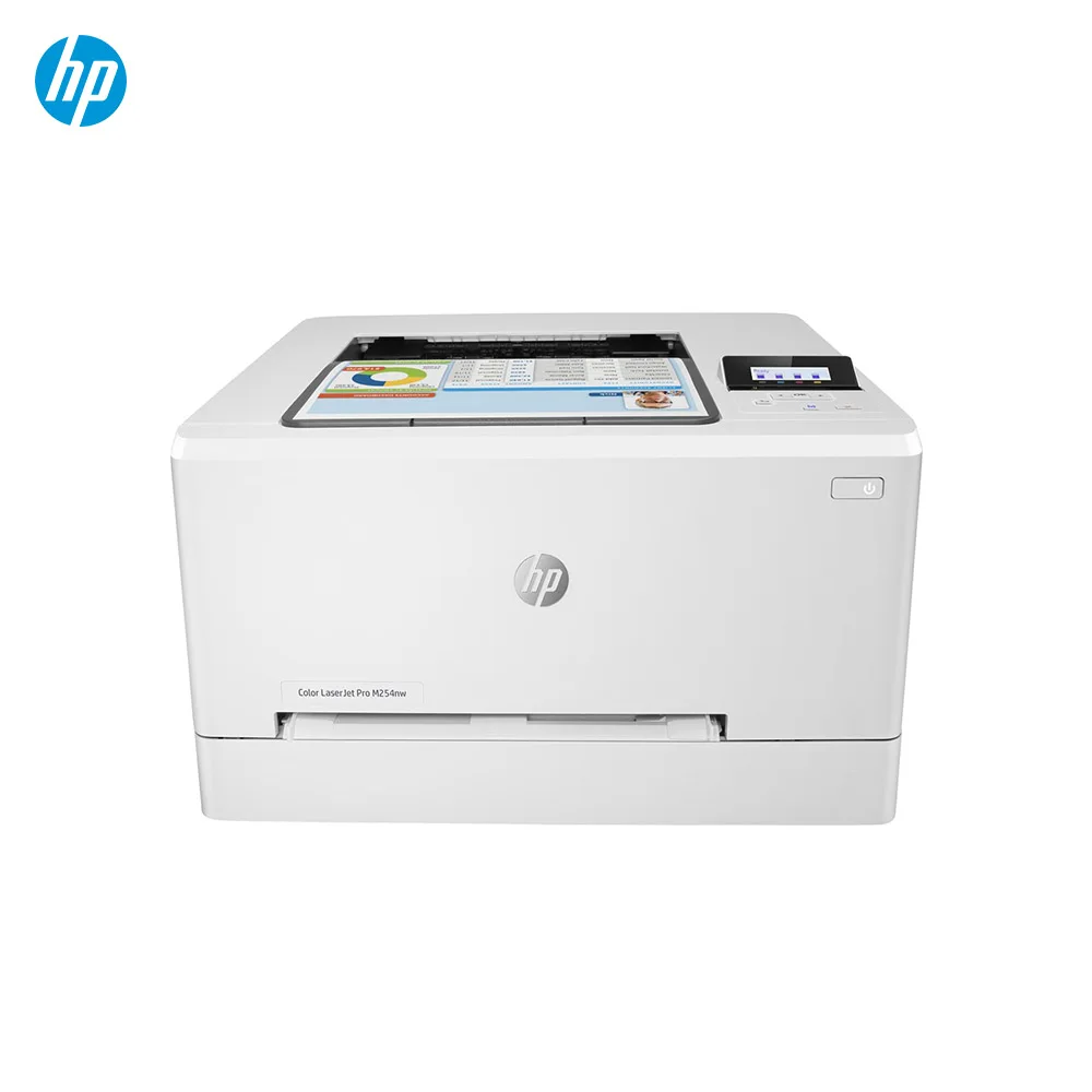

HP Laser Jet Pro M254nw - Impresora Color laser (hasta 21 ppm,ethernet y Wi-Fi,inalambrico,DDR de 256 MB,USB Frontal)Blanco