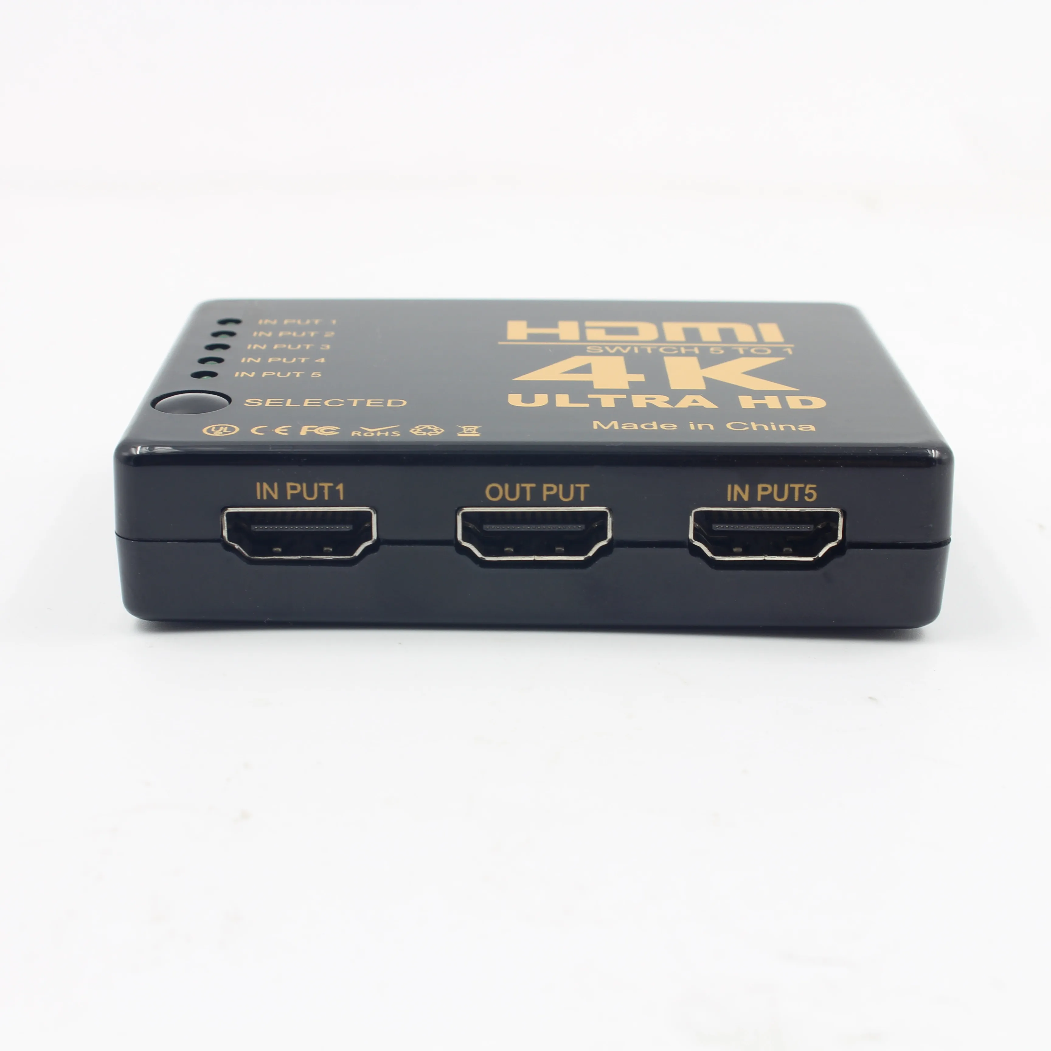 4K мини-Коммутатор HDMI 5 портов концентратор Переключатель Селектор сплиттер коробка Ultra HD домашний аудио видео кабели с ИК-пультом дистанционного управления для DVD HDTV Xbox