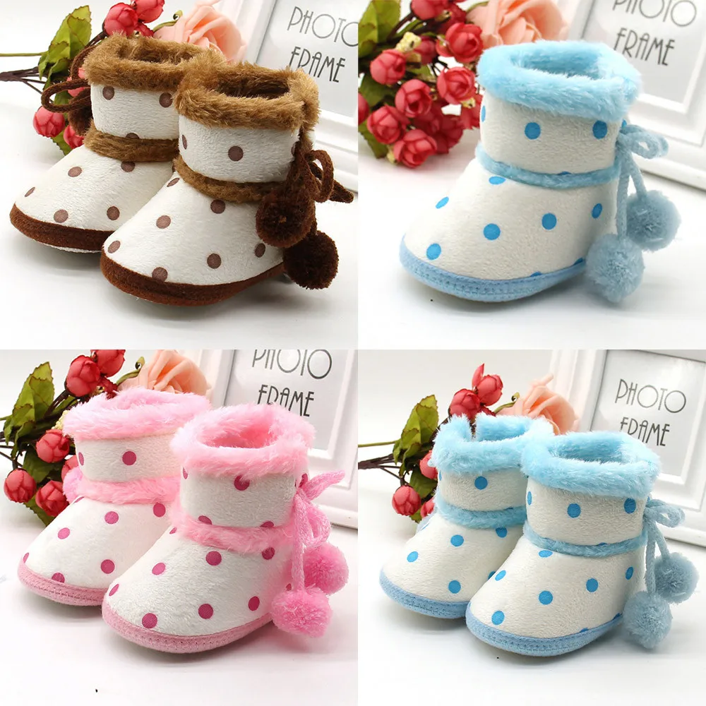 

2018 Tipsietoes Kids Shoes Baby Boots Leather Girl Boy Winter Copodenieve Shoes Baby Snow Boots Infant Booties Snow Warming
