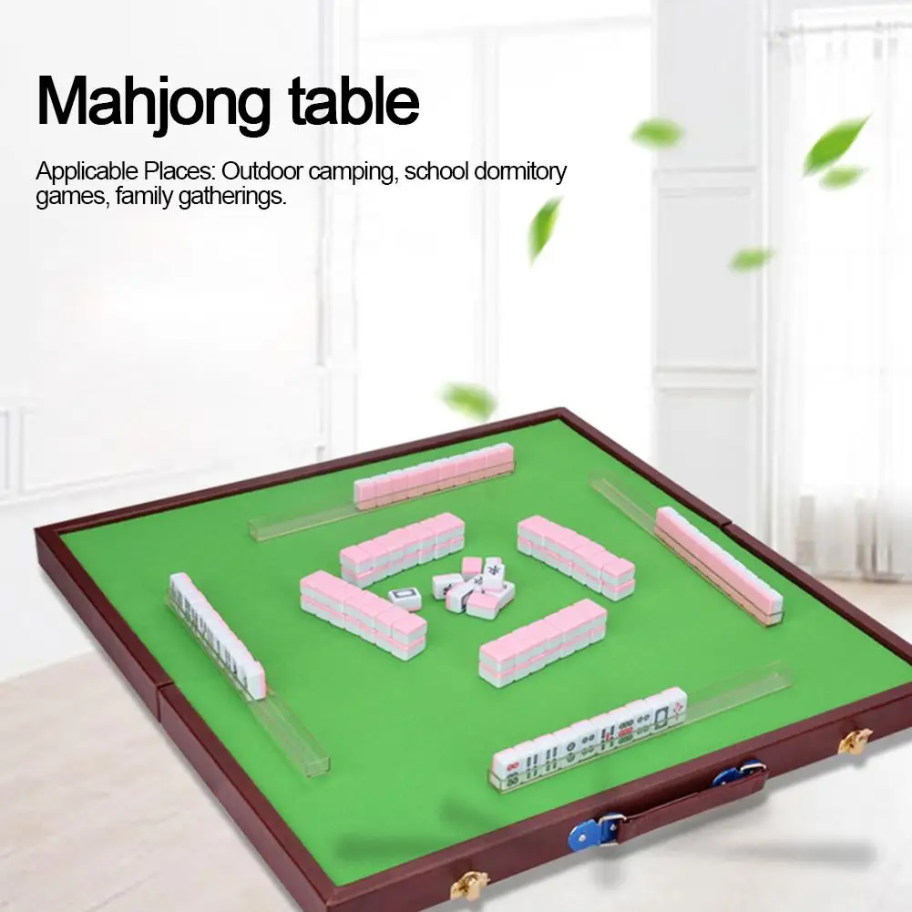 

New Mini Mahjong Table Folding Storage Chinese Mahjong Game Tables High Quality Portable Mini Folding Mahjong Table