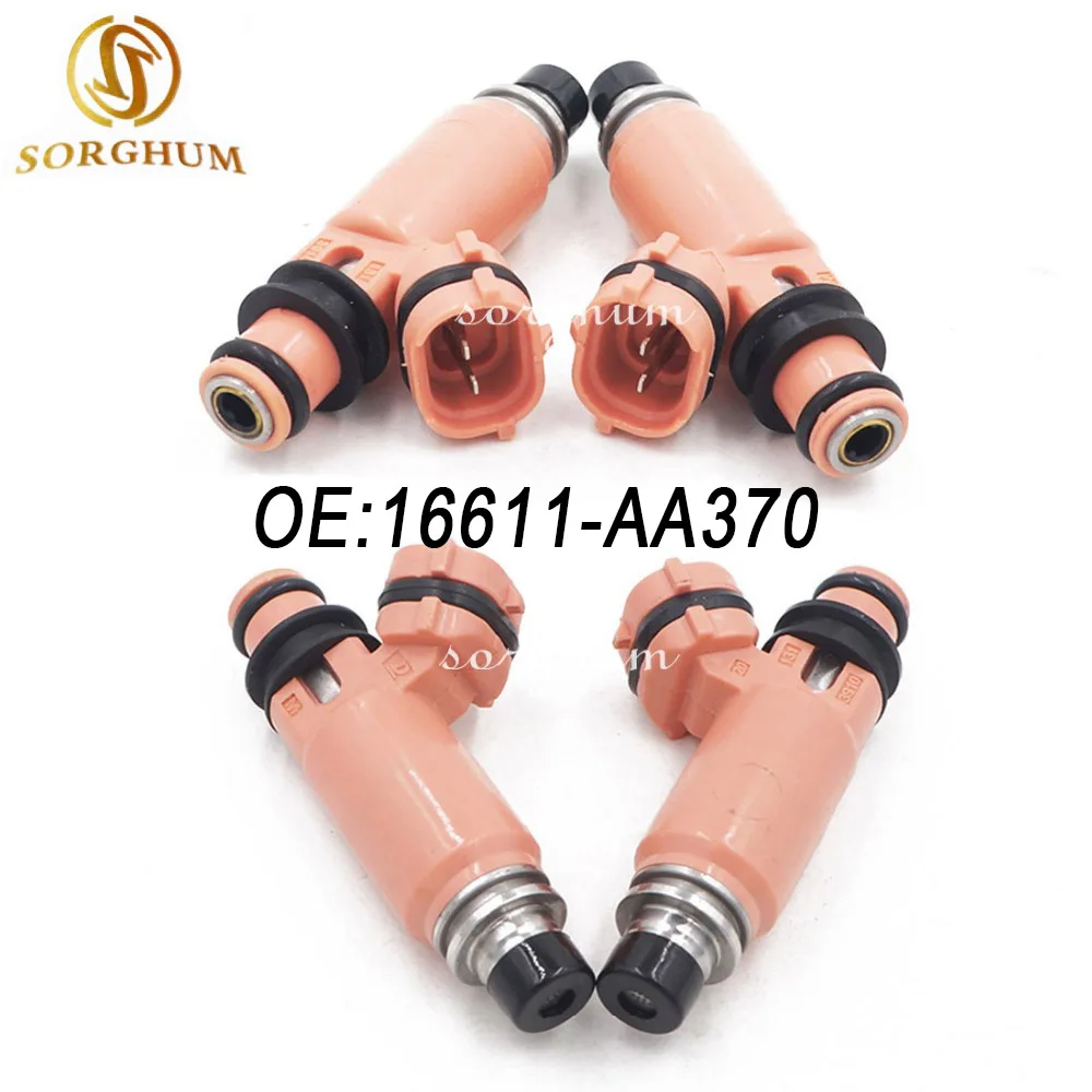 4PCS Pink Fuel Injector For Subaru STI WRX Forester Impreza 2.5L 2.0L