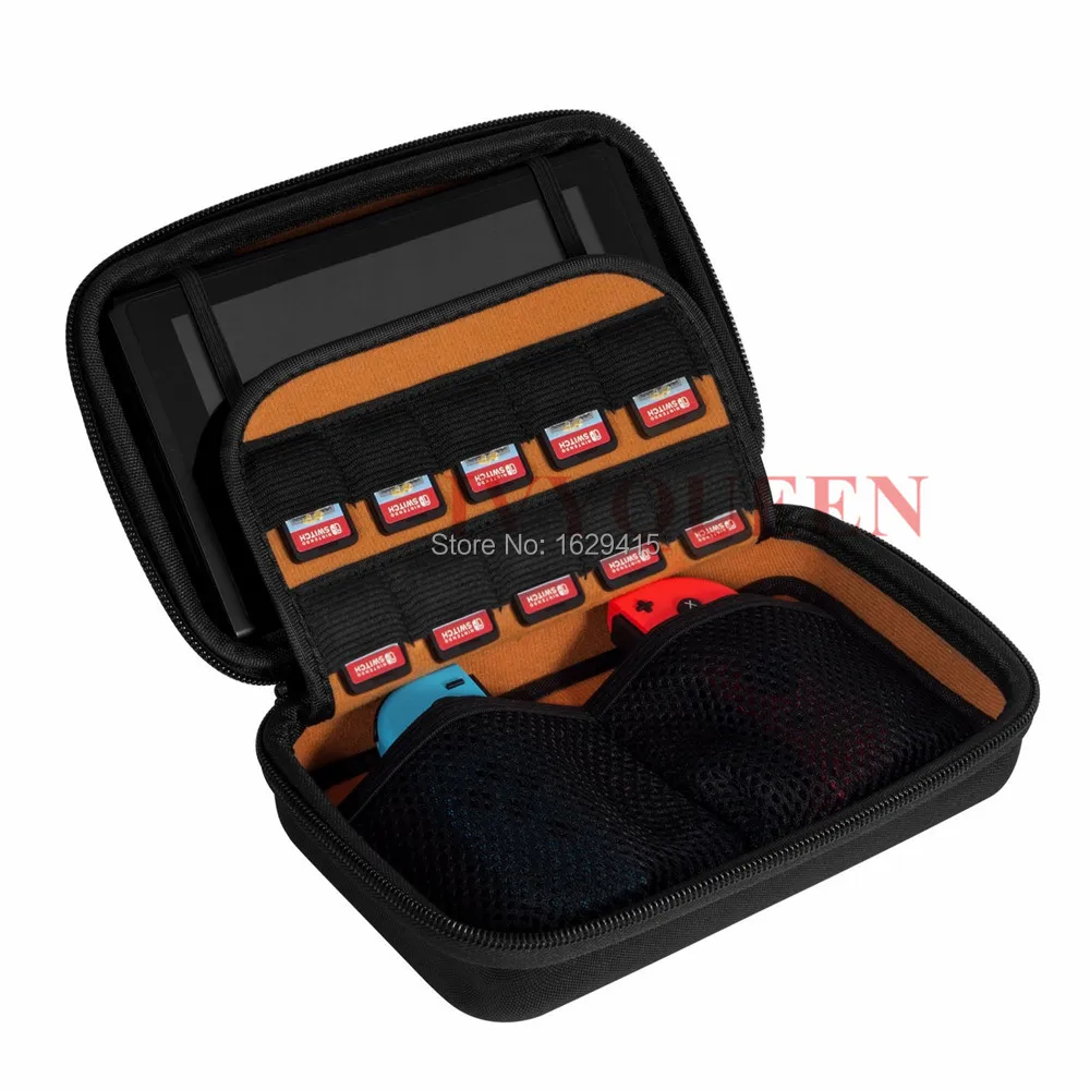 Multifunction Hard Carrying Case For Nintendo Switch NS Console Storage Bag Protective Cover with 10 Game