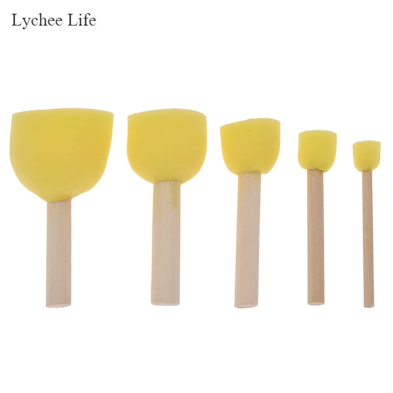 

Lychee Life 5pcs/set Ceramic Sponge Rod Of Water Absorbing Sculpture Bloom Tools DIY Pottery Arts Tools Supplies