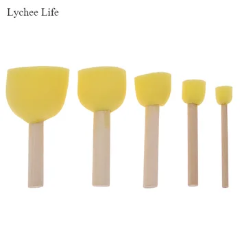 

Lychee Life 5pcs/set Ceramic Sponge Rod Of Water Absorbing Sculpture Bloom Tools DIY Pottery Arts Tools Supplies
