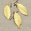 30 pièces breloques arbre feuille 31x12mm fait à la main artisanat pendentif faisant la forme, Vintage tibétain Bronze couleur argent, bricolage pour Bracelet collier ► Photo 3/5