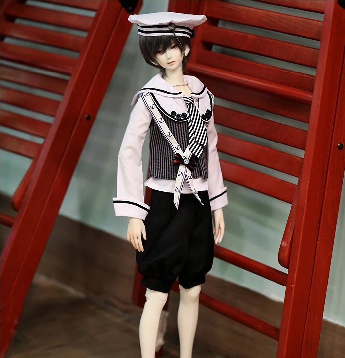 

1/3 1/4 1/6 Uncle SD BJD Dolls Clothes Handsome Junior Sailor Suit for Toys Accessories
