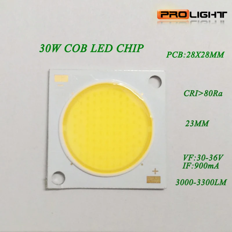 Бесплатная доставка 10 шт. citizen brand 30 Вт Мощный COB светодиодный чип 900mA DC30 36V 3000 3300LM