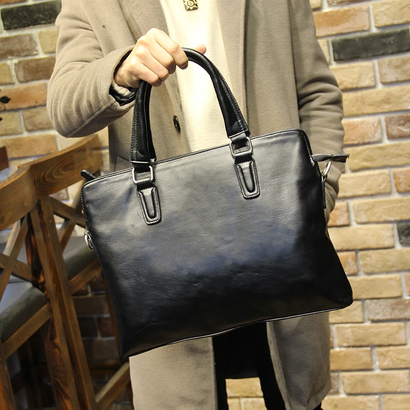 Мужская сумка простая деловая повседневная мужская сумка через плечо сумка для ноутбука простой портфель