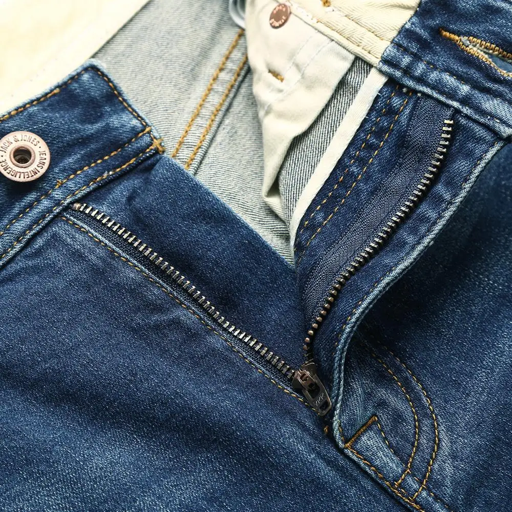 JackJones Men's Stretch Jeans men Elastic Cotton Denim Pants Loose Fit Trousers New Brand Menswear 219132584