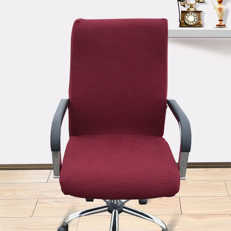 Buy Large size office Computer chair cover side zipper
