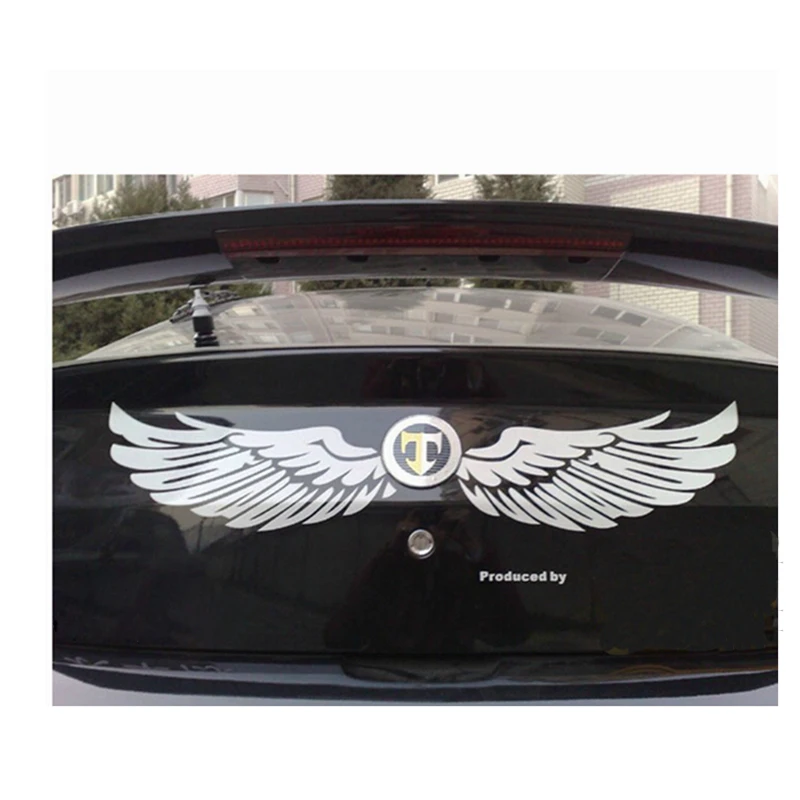 Car Accessories ANGEL WING Chrome Badge Emblem Decal Decoration Car