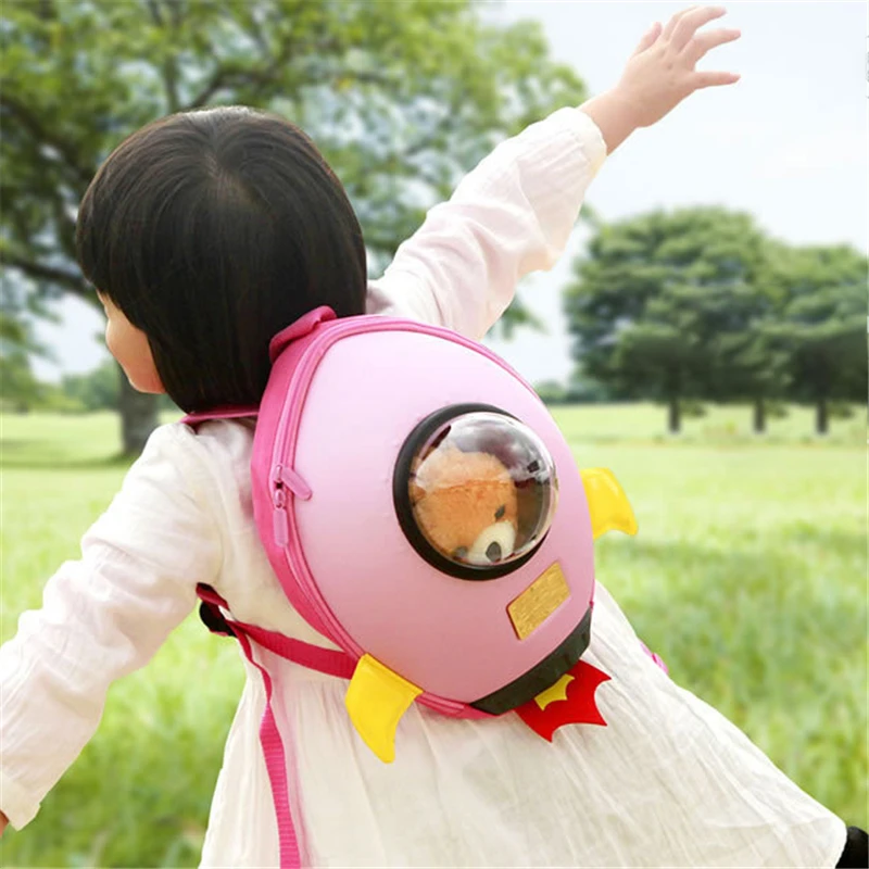 Детские Мини-школьные сумки с объемным рисунком ракеты; милые рюкзаки для маленьких девочек; маленькие детские сумки на плечо; сумки для школьников; подарок для мальчиков