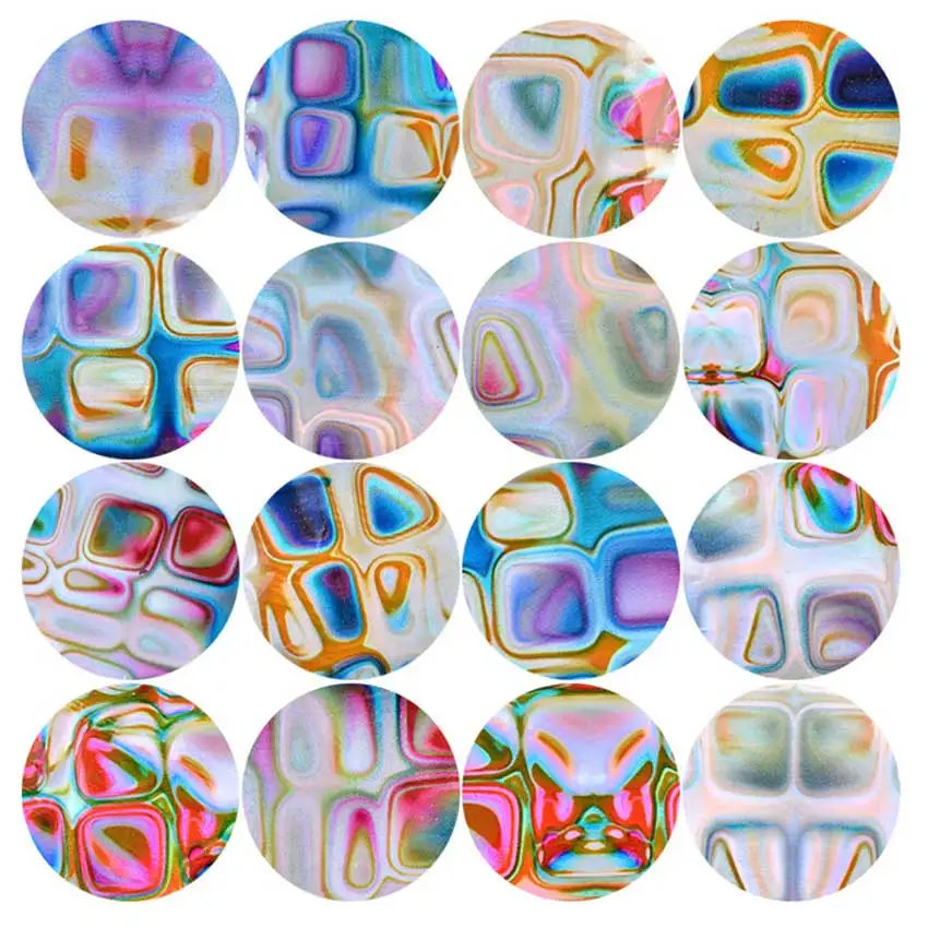 

16pcs 4*20cm Labyrinth Gradient Blooming Starry Sky Nail Foils Nail Art Sticker Transfer Decal Manicure Nail Decoration
