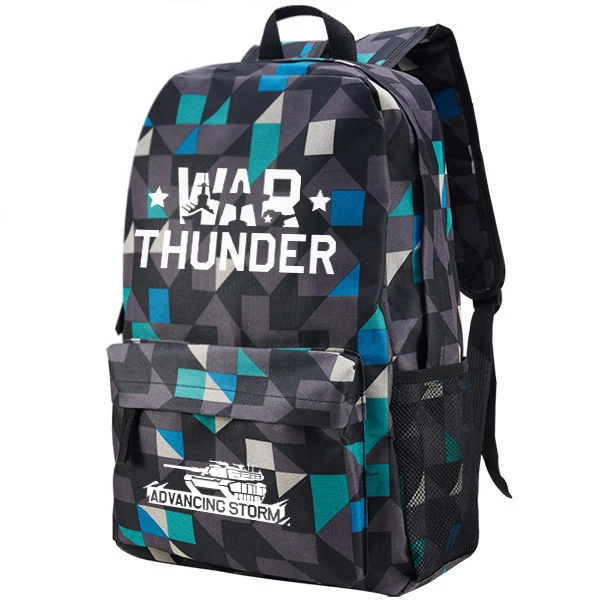 War Thunder Game Theme Schoolbag for Boys Teenagers Junior Middle School Student Shoulder Bag