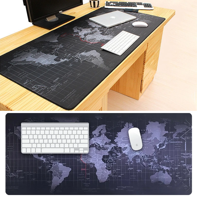  Large Gaming Mouse Pad Control Version The World Map Mouse Mat Desk Pad Keyboard Pad Game Mousepad 