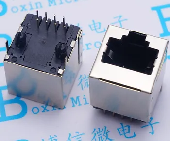 

RJ45 5224 vertical network socket RJ45 1X1 1X2 socket network socket 5224-8P8C vertical line shield