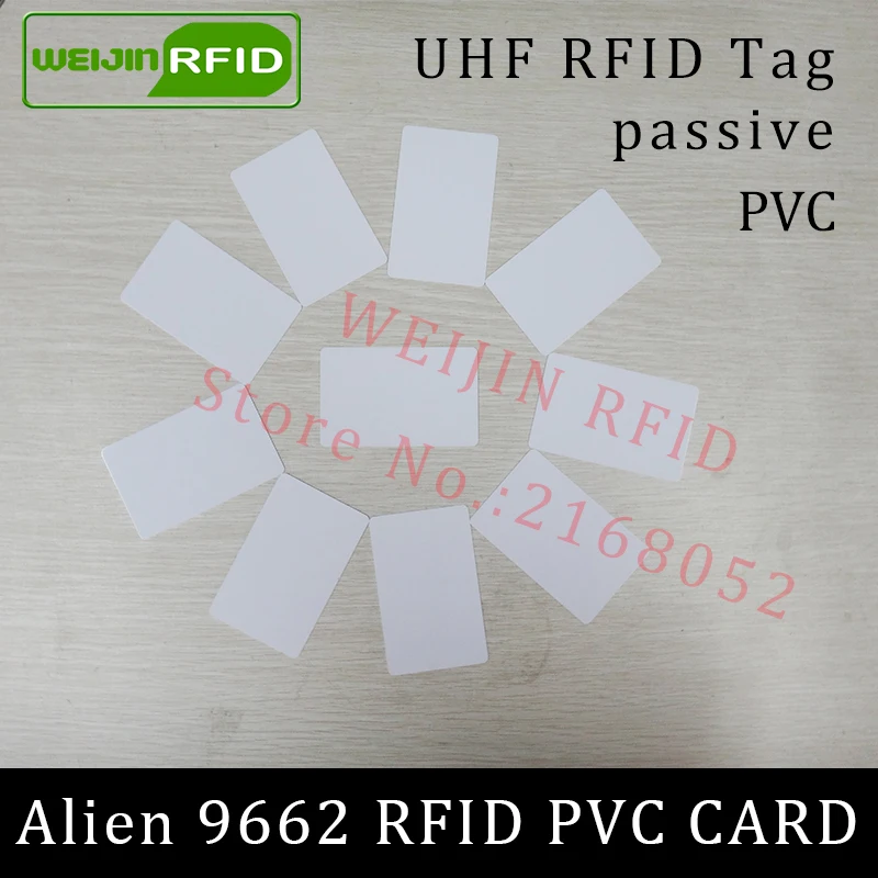 RFID метка UHF пластиковые карты чужой 9662 EPC6C 915 мГц 868 мГц 860-960 мГц Higgs3 85.7*54*0.8 мм междугородние смарт-карты пассивные rfid метки