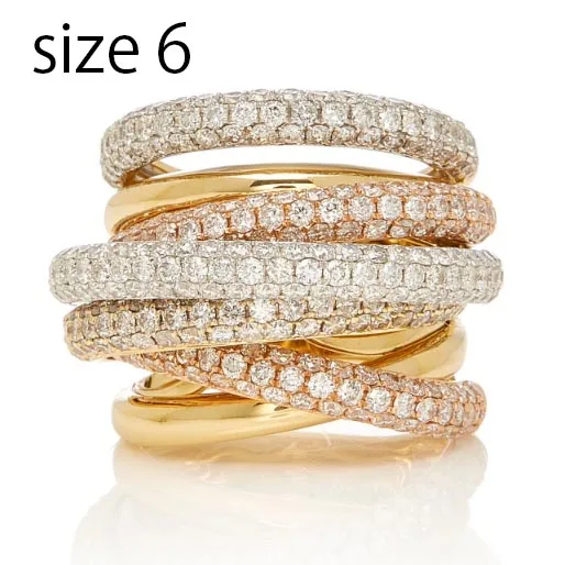 Jankelly Топ Новая мода кольца кубический циркон микро проложить Установка полный размер кольцо медное основание для женщин подарок с бесплатной доставкой - Цвет основного камня: Gold 6